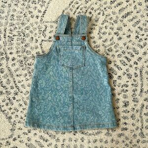 Old Navy toddler size 2T, floral Jean jumper dress